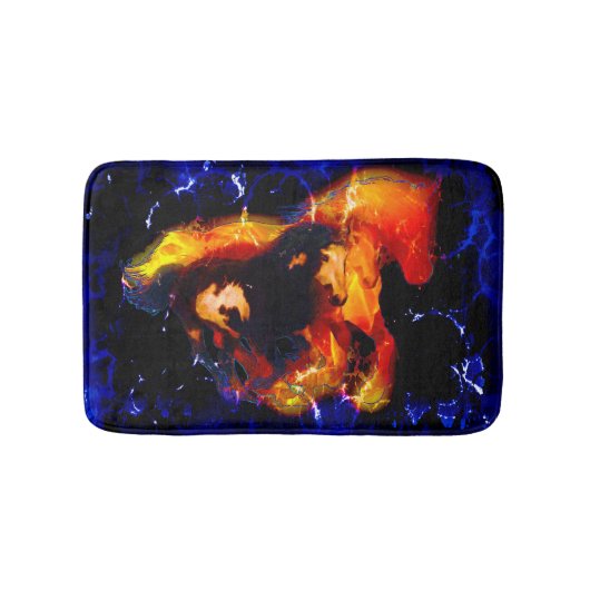 Pinto en Spirit Flames Equine Theme Badmat (Voorkant)
