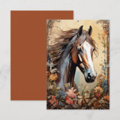 Pinto Horse Bedankkaart (Voorkant / Achterkant)