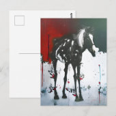 Pinto Horse Briefkaart (Voorkant / Achterkant)