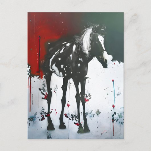 Pinto Horse Briefkaart (Voorkant)