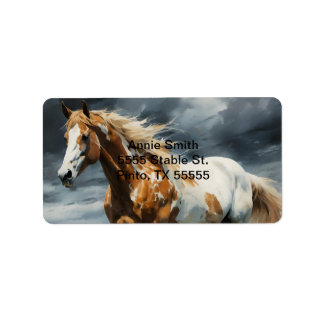 Pinto Horse Etiket