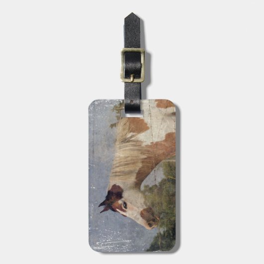 Pinto Horse Grunge Bagagelabel (Voorkant verticaal)