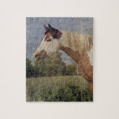 Pinto Horse Grunge Legpuzzel (Verticaal)