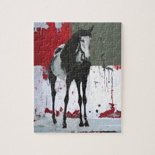Pinto Horse Legpuzzel (Verticaal)