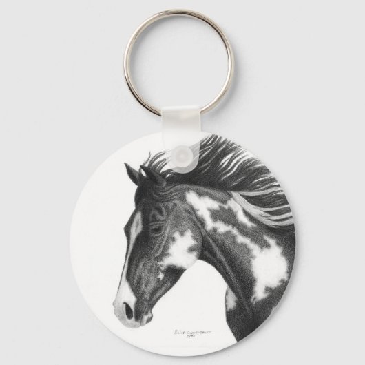 Pinto Horse Sleutelhanger (Voorkant)
