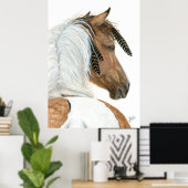 Pinto Horse van het Poster BiHrle (Thuiskantoor)
