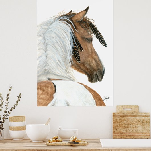 Pinto Horse van het Poster BiHrle (Keuken)