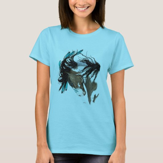 Pinto Majestic Horse van Bihrle T-shirt (Voorkant)
