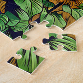 Pinto Paard in een zonnebloemveld Legpuzzel (Zijkant)