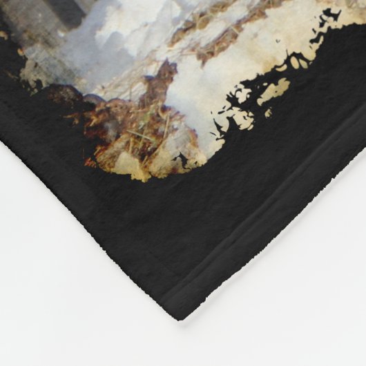 Pinto Paard op de vlucht Fleece Deken (Hoek)