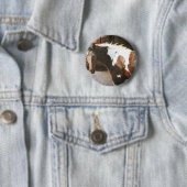 Pinto paard ronde button 5,7 cm (In situ)