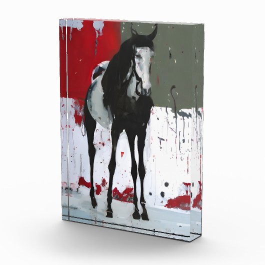 Pinto-paarsplatter schilderen fotoblokken (Rechts)