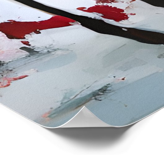 Pinto-paarsplatter schilderen poster (Hoek)