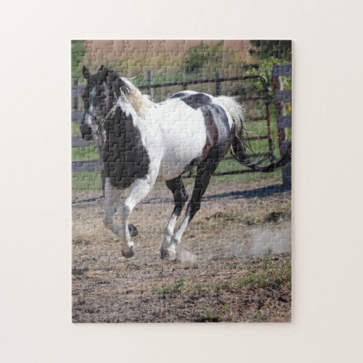 Pinto Paint Horse Legpuzzel (Verticaal)