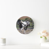Pinto Paint Horse Ronde Klok (Huis)