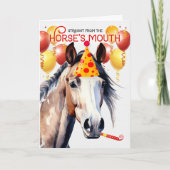 Pinto Paint Paard Grappige Verjaardag Kaart (Voorkant)