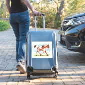 Pinto Pony Paard Educatieve Equine Anatomie Grafie Sticker (Koffer Insitu)