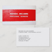 PINTOR - Profesional construcción Simple blanco Visitekaartje (Voorkant / Achterkant)