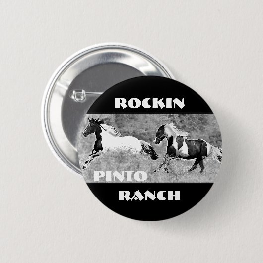 Pintos Galloping,  Ronde Button 5,7 Cm (Voorkant /achterkant)