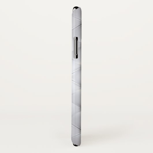 Pintuck look wit en goud elegant Case-Mate iPhone case (Achterkant / rechts)