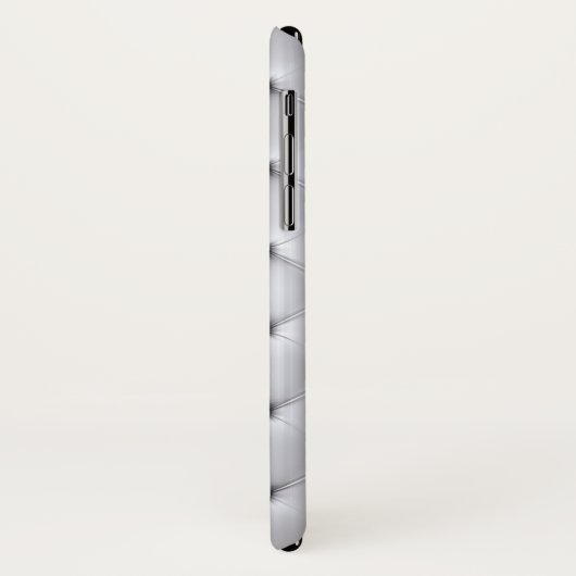 Pintuck look wit en goud elegant Case-Mate iPhone case (Achterkant/links)