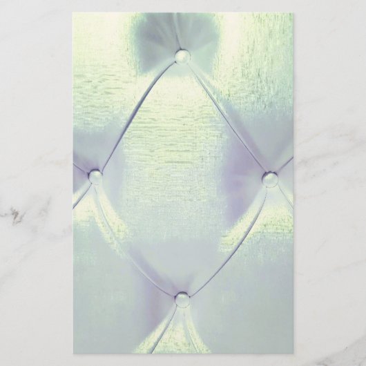 Pintuck satijn look zilveren blauw elegant briefpapier (Voorkant)