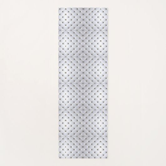 Pintuck ziet er wit en goudelegant uit yogamat (Voorkant)