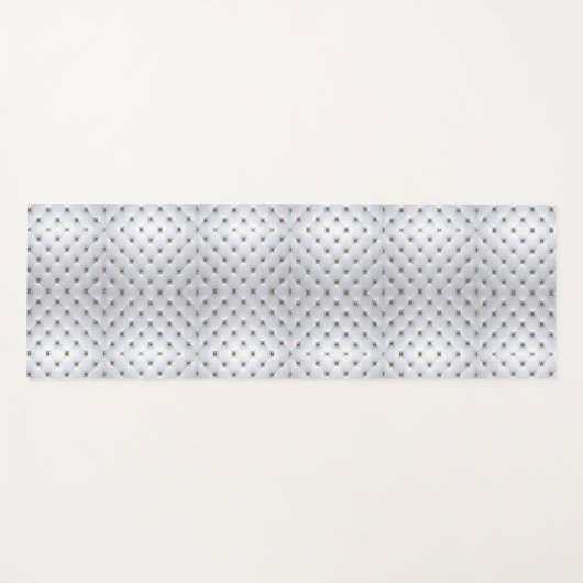 Pintuck ziet er wit en goudelegant uit yogamat (Voorkant (horizontaal))