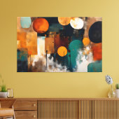 Pintura abstrata tela em canvas afdruk (Insitu (Woonkamer))