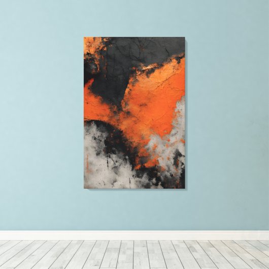 Pintura abstrata Textura concreto Impressão Canvas (Insitu (Houten vloer))