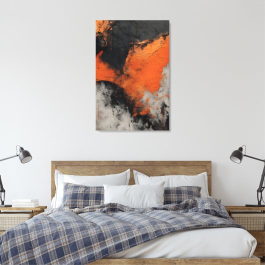 Pintura abstrata Textura concreto Impressão Canvas Afdruk (Insitu (Slaapkamer))