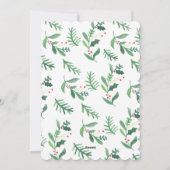 Pintura DE Acuarela | Feliz Navidad Feestdagenkaart (Achterkant)