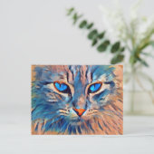 Pintura de gatos feestdagenkaart (Staand voorkant)