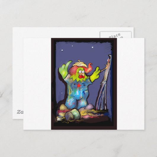 Pintura digital realizada en Photoshop con tableta Briefkaart (Voorkant / Achterkant)