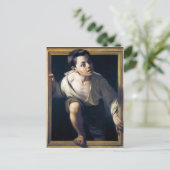 Pintura "Escapando de la crítica" Trampantojo Art Briefkaart (Staand voorkant)