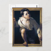 Pintura "Escapando de la crítica" Trampantojo Art Briefkaart (Voorkant / Achterkant)