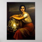 Pintura "La Fuensanta" Julio Romero de Torres Poster (Voorkant)
