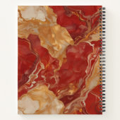 Pintura Roja, Dorada y Plateada Notitieboek (Achterkant)