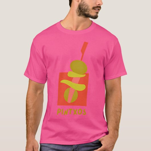 Pintxos - San Sabastian Spanje T-shirt (Voorkant)