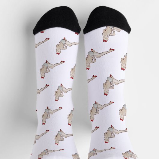 Pinup Aangepaste Duurzame Premium Crew Sock Sokken (Top)