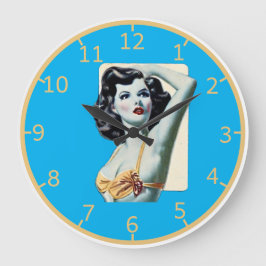 Pinup Art Wall Clock Grote Klok