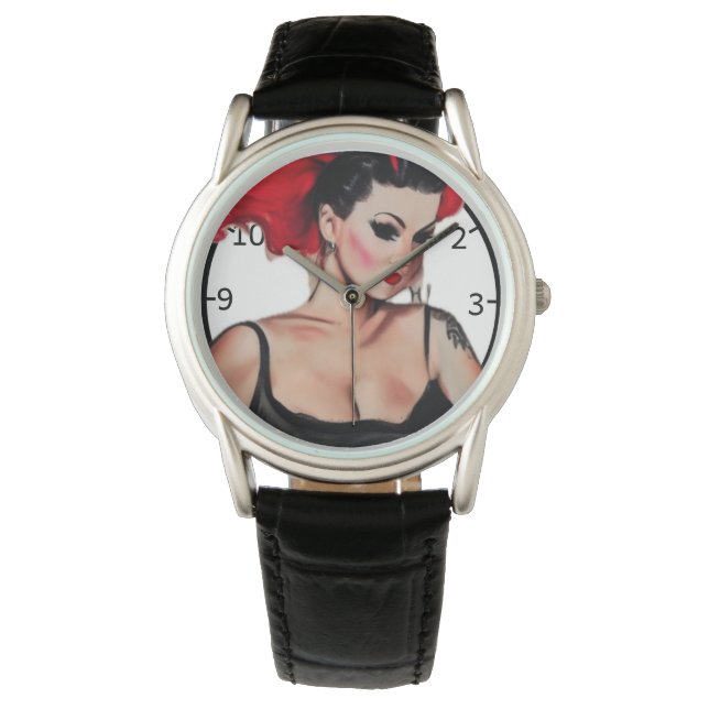 Pinup Art Watch Horloge (Voorkant)