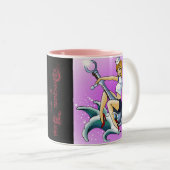 pinup auf anker tweekleurige koffiemok (Voorkant rechts)