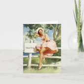 Pinup, Birthday Kaart (Voorkant)