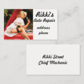 Pinup Car Repair Visitekaartje (Voorkant / Achterkant)