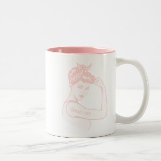 Pinup Coffee Cup Tweekleurige Koffiemok (Rechts)