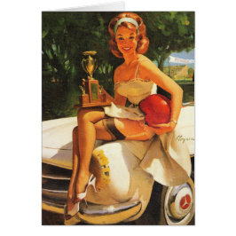  Pinup Congrats Trophy Girl