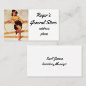 Pinup Cowgirl Visitekaartje (Voorkant / Achterkant)