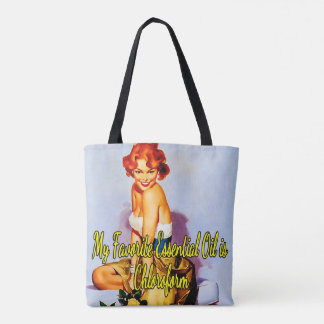 Pinup Crazy Flowers uit 1950 door Gil Elvgren Tote Bag