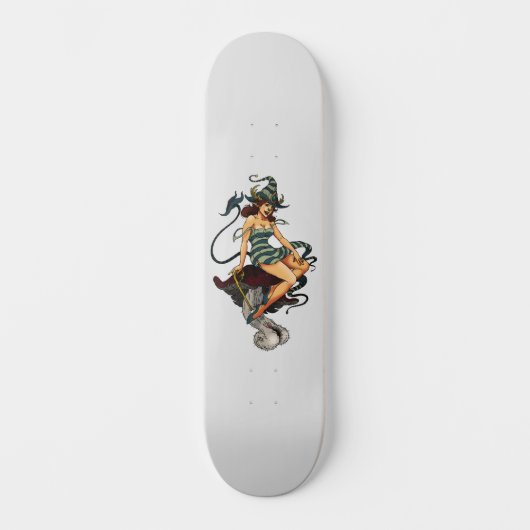 PINUP DEER VROUW #2 PERSOONLIJK SKATEBOARD (Voorkant)